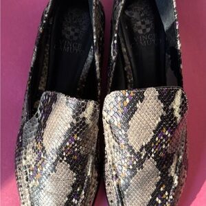Vince Camuto Multicolor Snakeskin Loafers